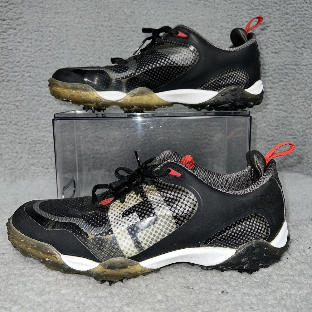 FootJoy FJ Freestyle‎ Men's Sz 8.5 Black Red Grey Golf Shoes Flex Zone 57333
